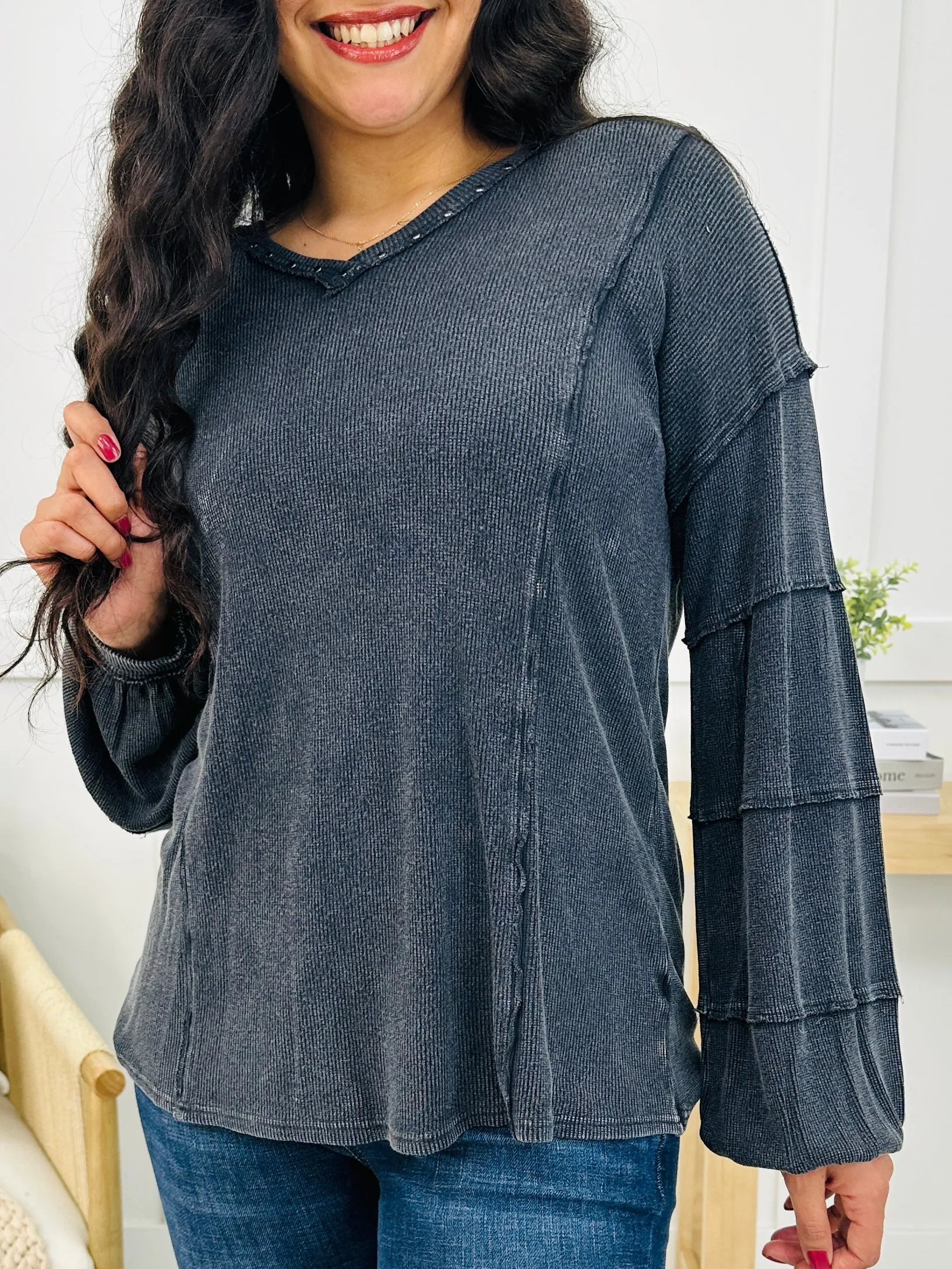 Sleek And Simple Long Sleeve Top- Multiple Colors!