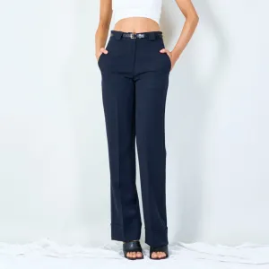 Slim fit tailored trousers with belt wholesale