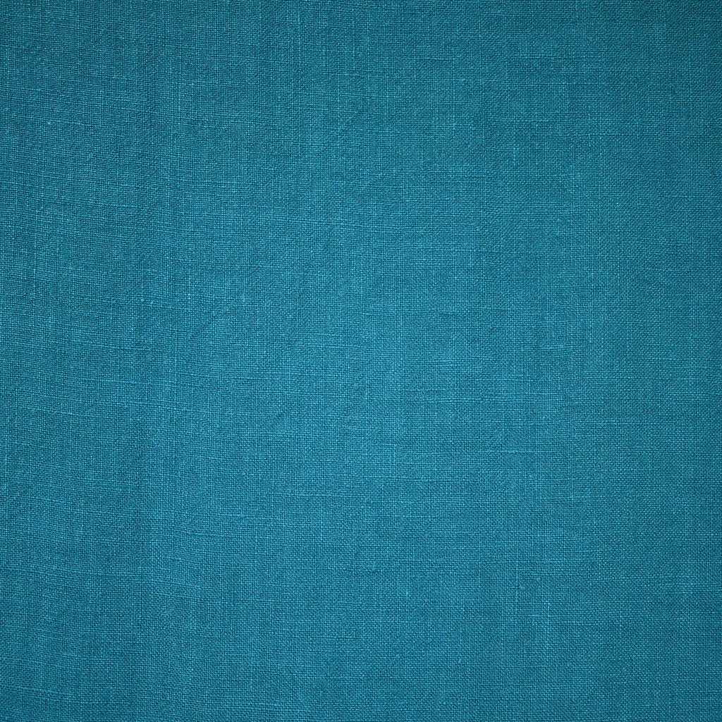 Soft Washed Linen Solid Turquoise