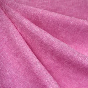 Soft Washed Yarn Dye Linen Pink