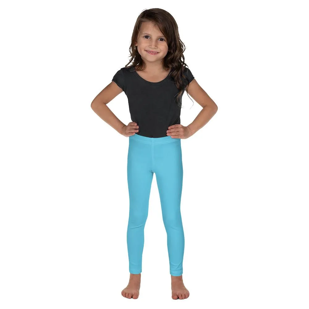 Solid Baby Blue Kid's Leggings