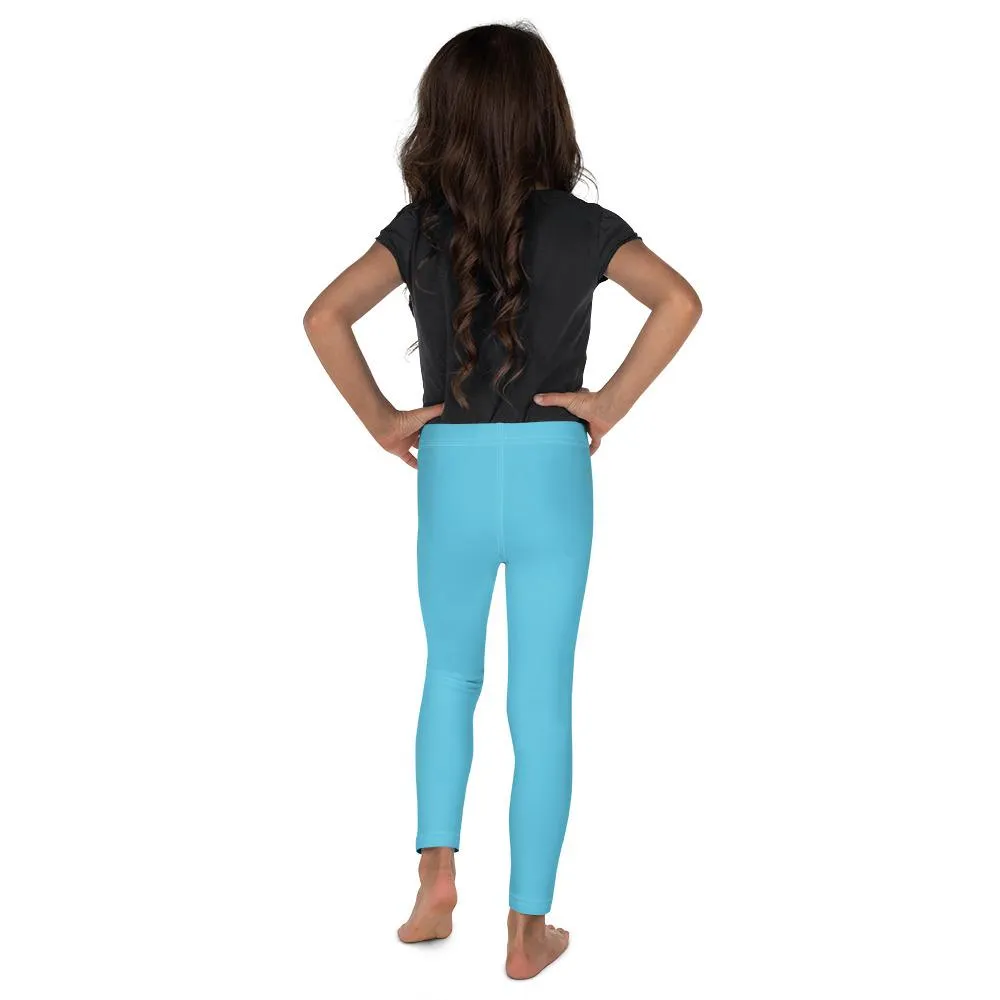 Solid Baby Blue Kid's Leggings