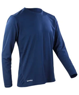 Spiro quick-dry long sleeve t-shirt | Navy