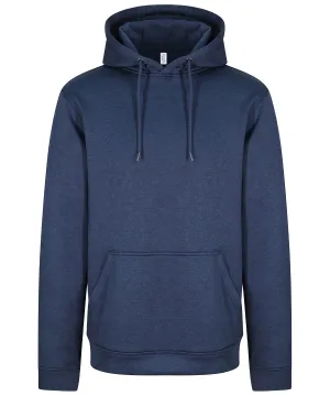 Sports polyester hoodie | Blue Melange