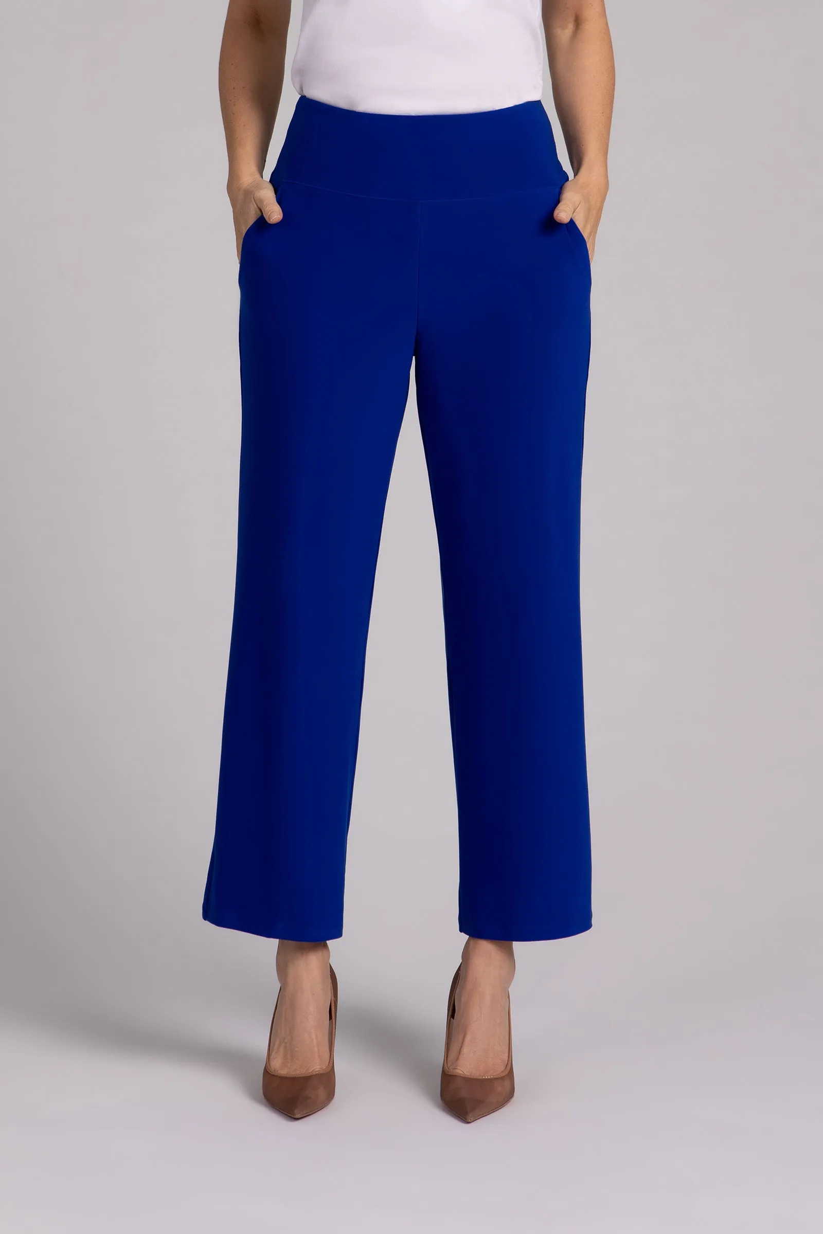 Straight Leg Ankle Pant | Lapis