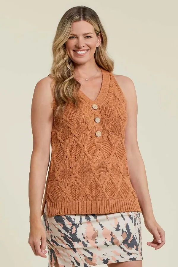 Tribal CableKnit Sweater Tank