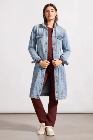 Tribal | Pocketed Denim Duster Jacket | Women's