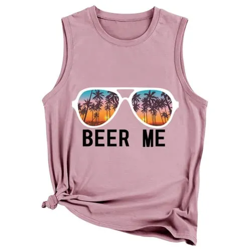 Women Beer Me Tank Beer Lover Funny Drinking Shirt