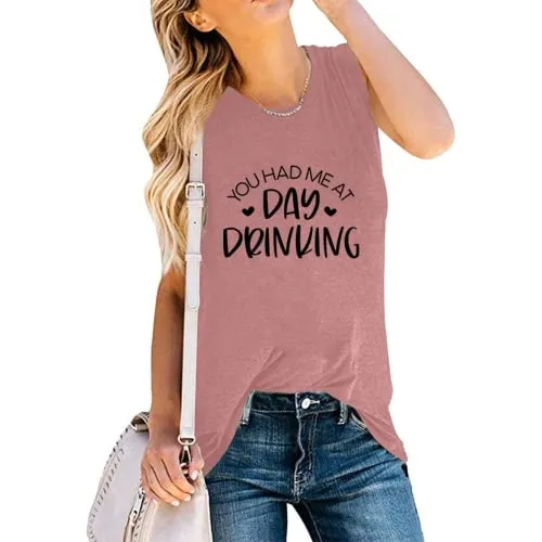 Women Drinking Shirt You Had Me at Day Drinking Tank