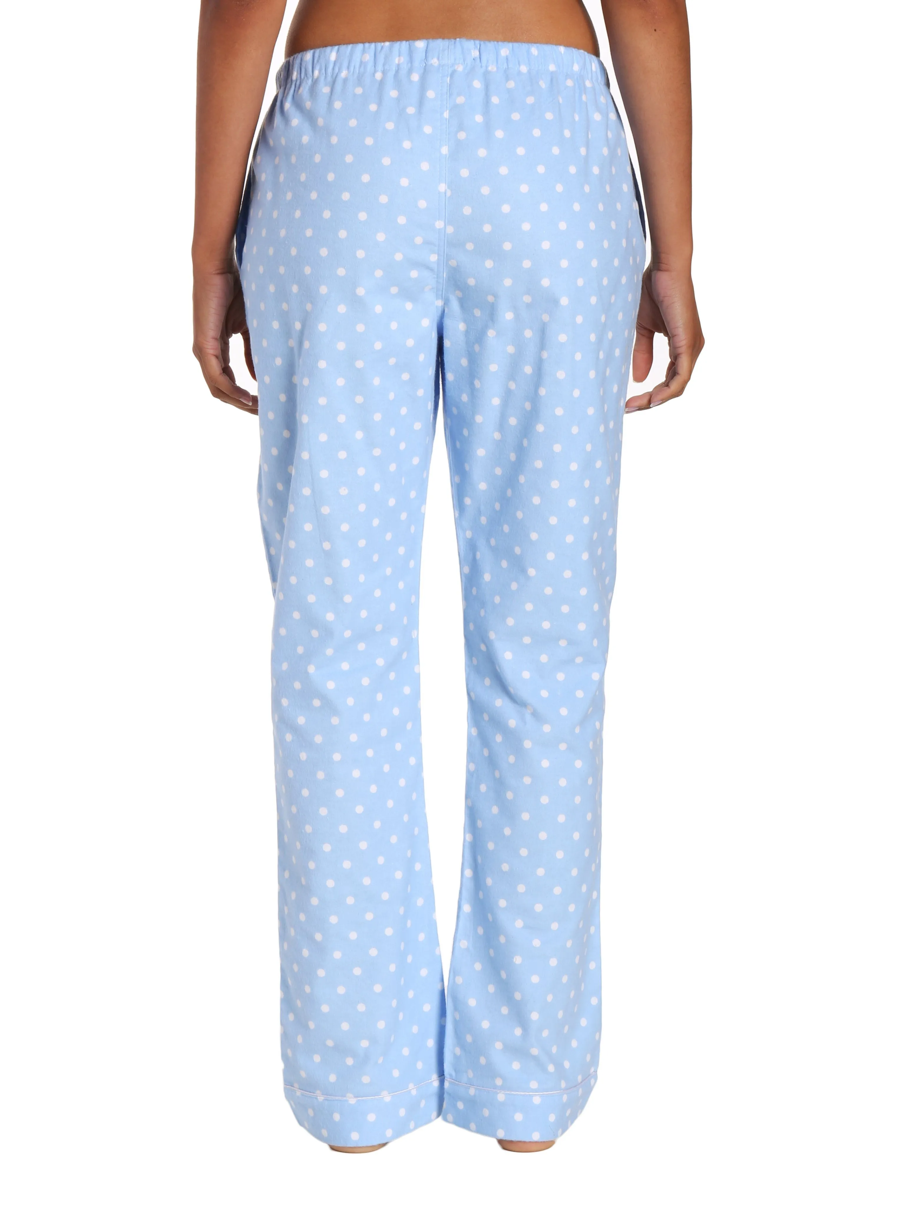 Womens 100% Cotton Flannel Lounge Pants