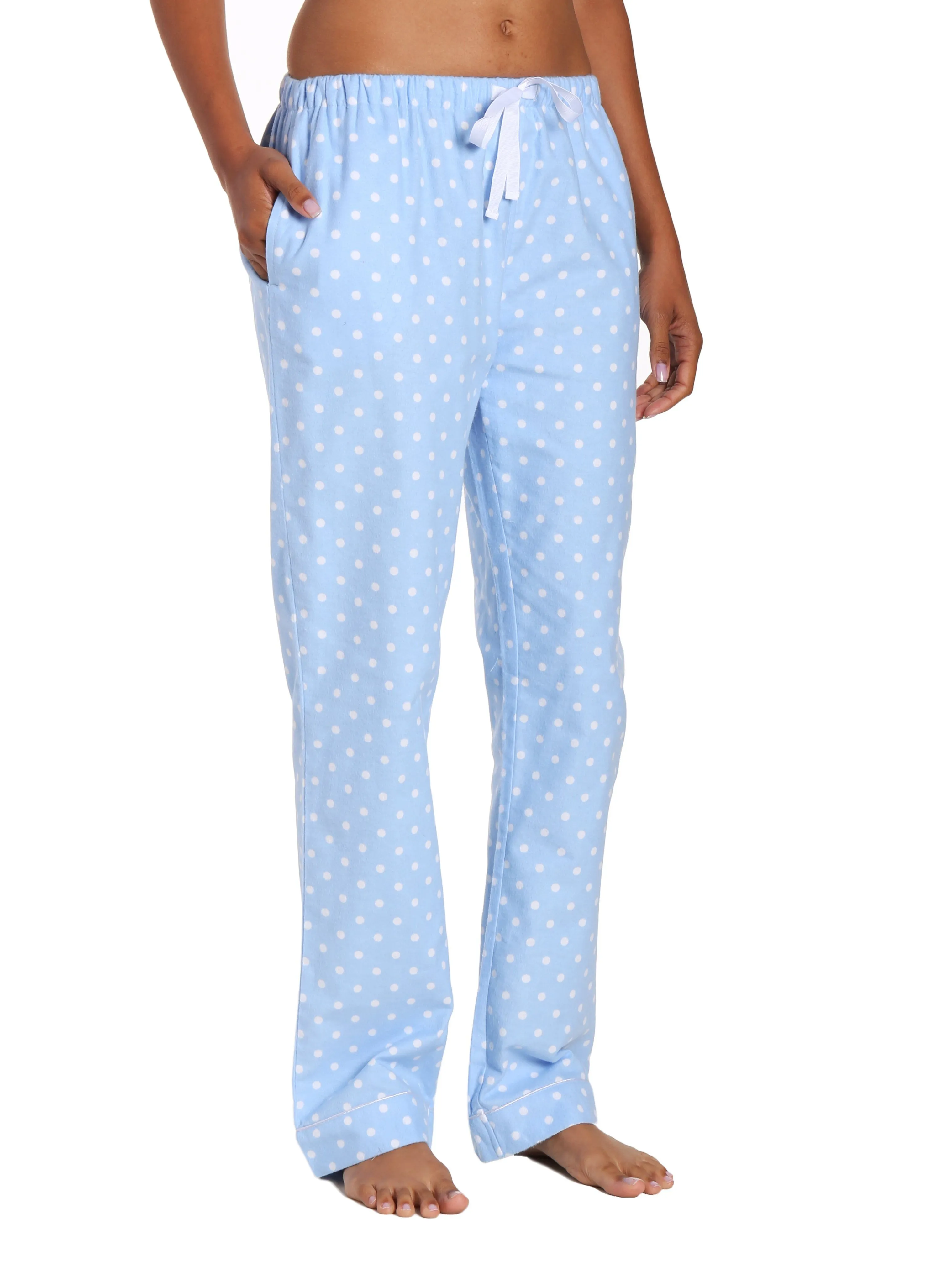 Womens 100% Cotton Flannel Lounge Pants