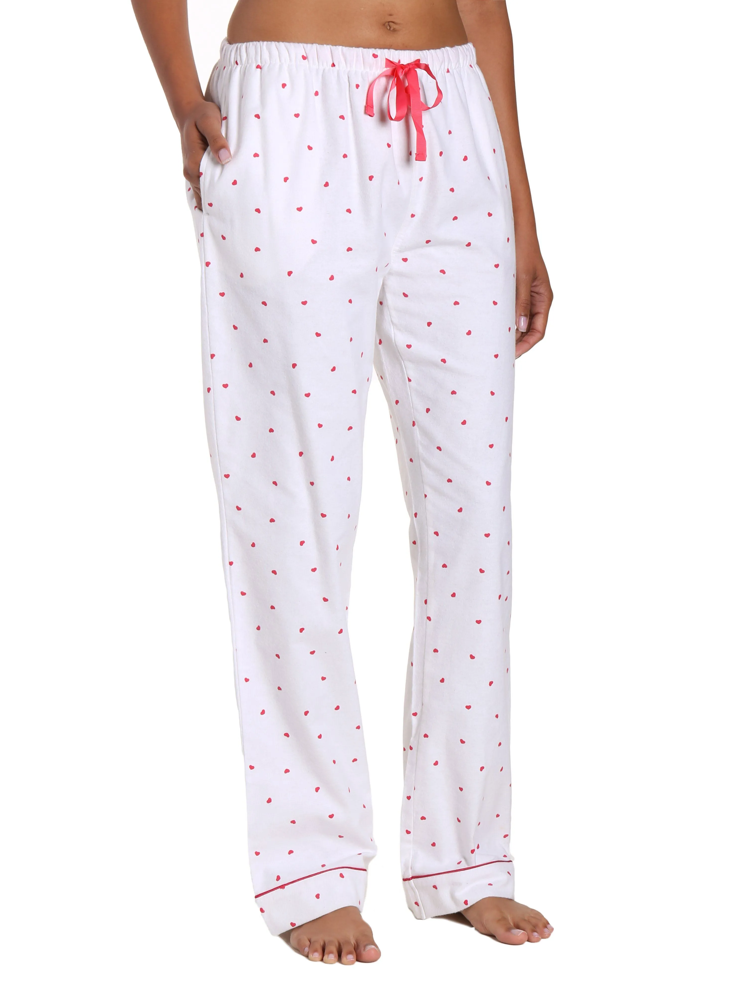 Womens 100% Cotton Flannel Lounge Pants