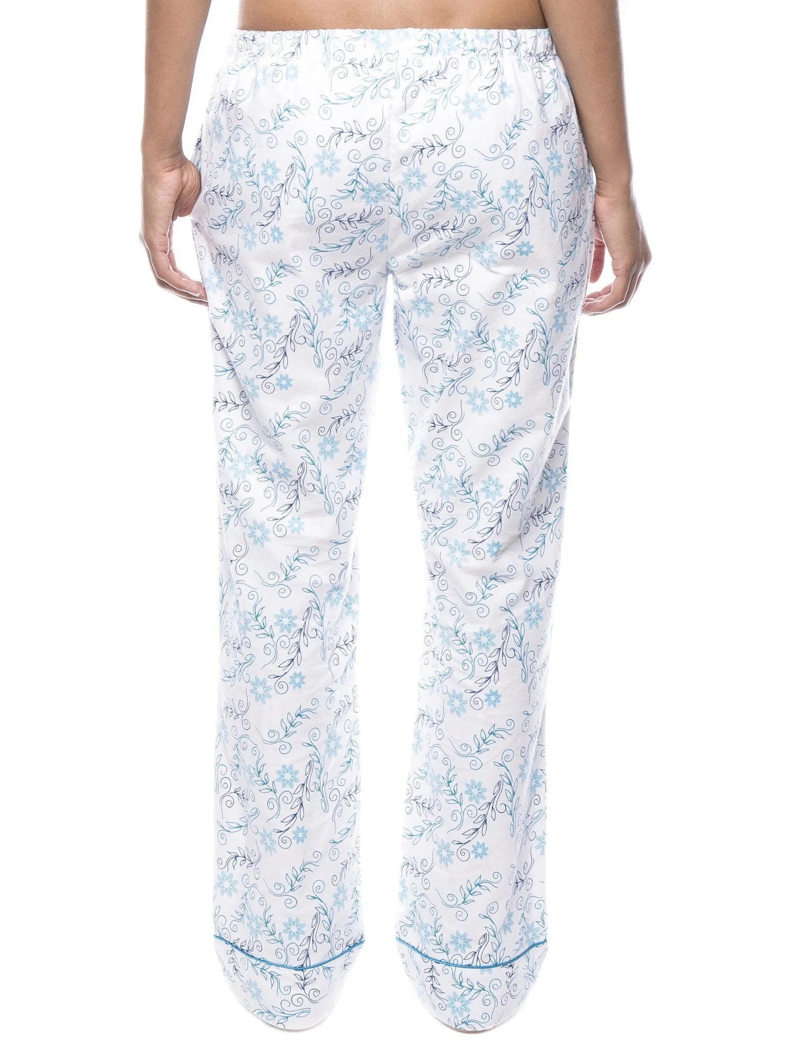 Womens 100% Cotton Flannel Lounge Pants