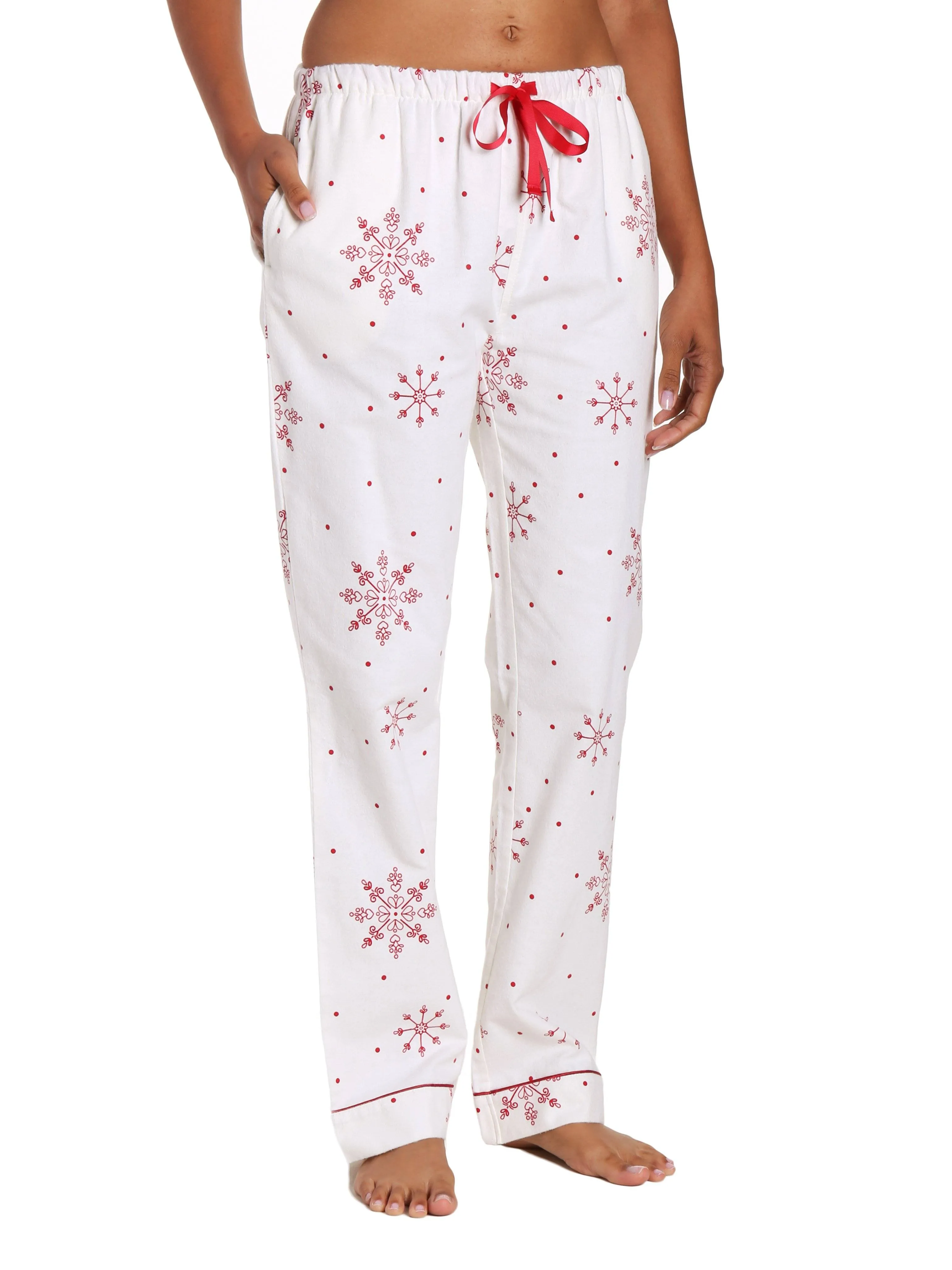 Womens 100% Cotton Flannel Lounge Pants