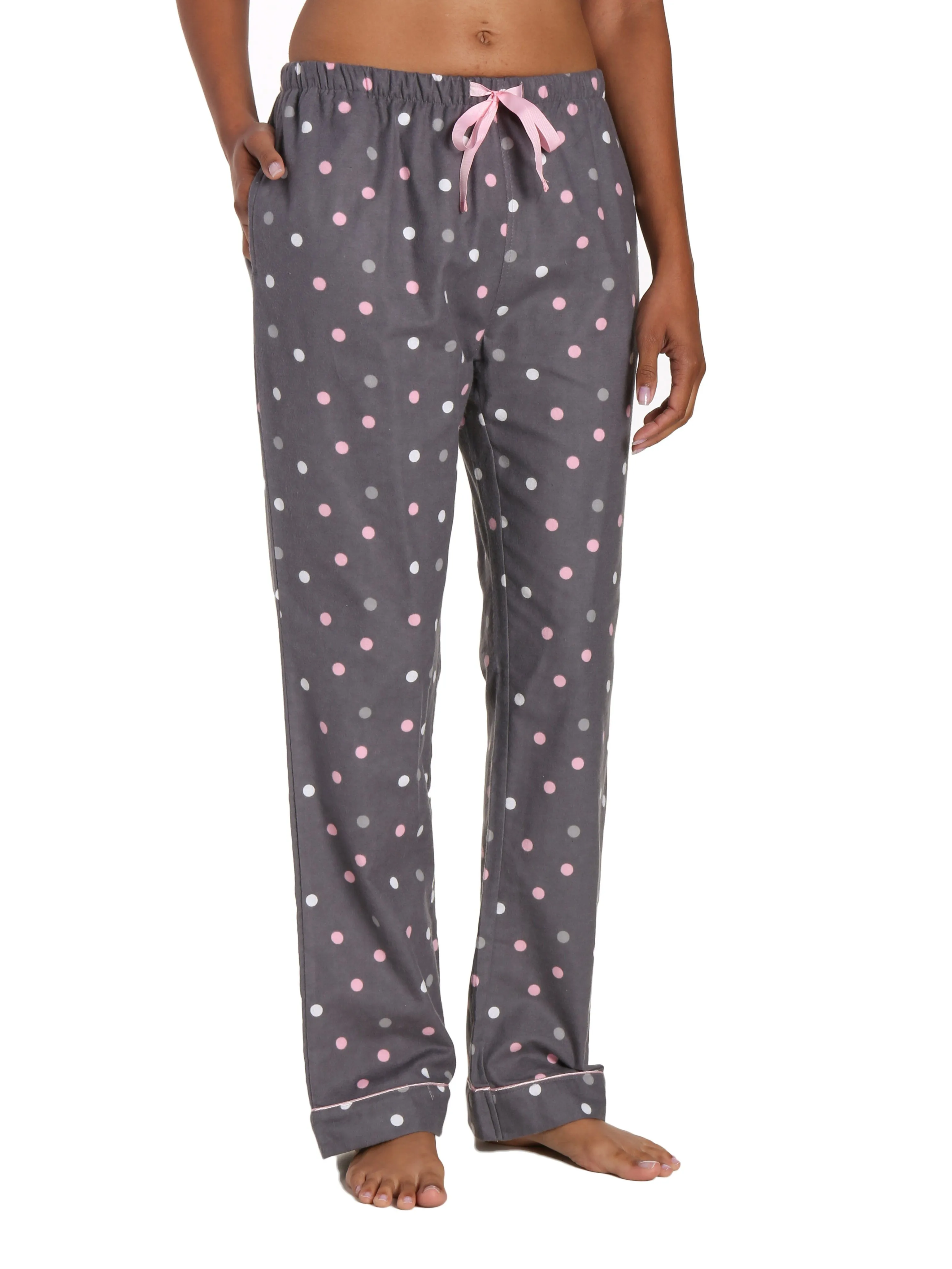 Womens 100% Cotton Flannel Lounge Pants