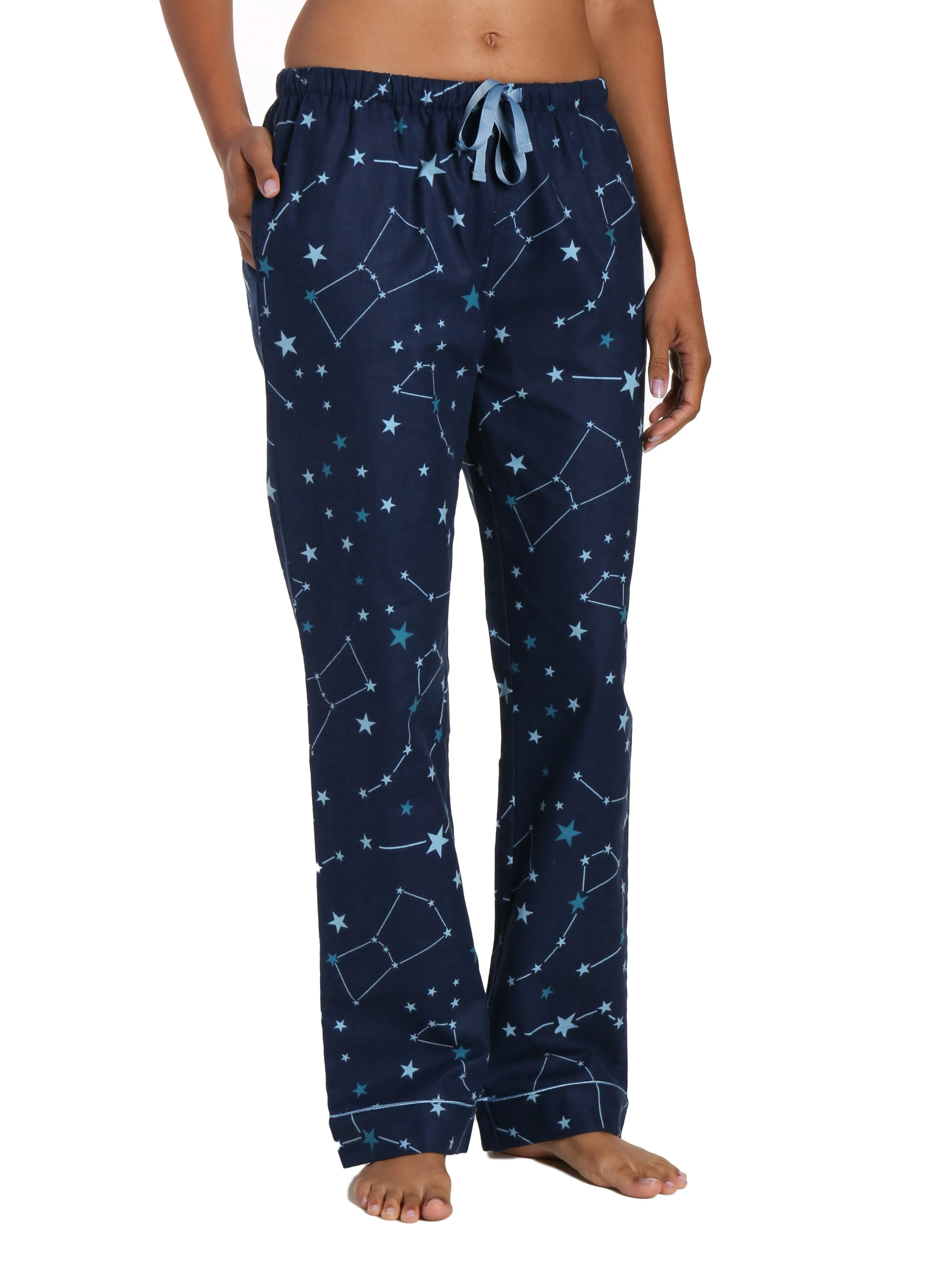 Womens 100% Cotton Flannel Lounge Pants