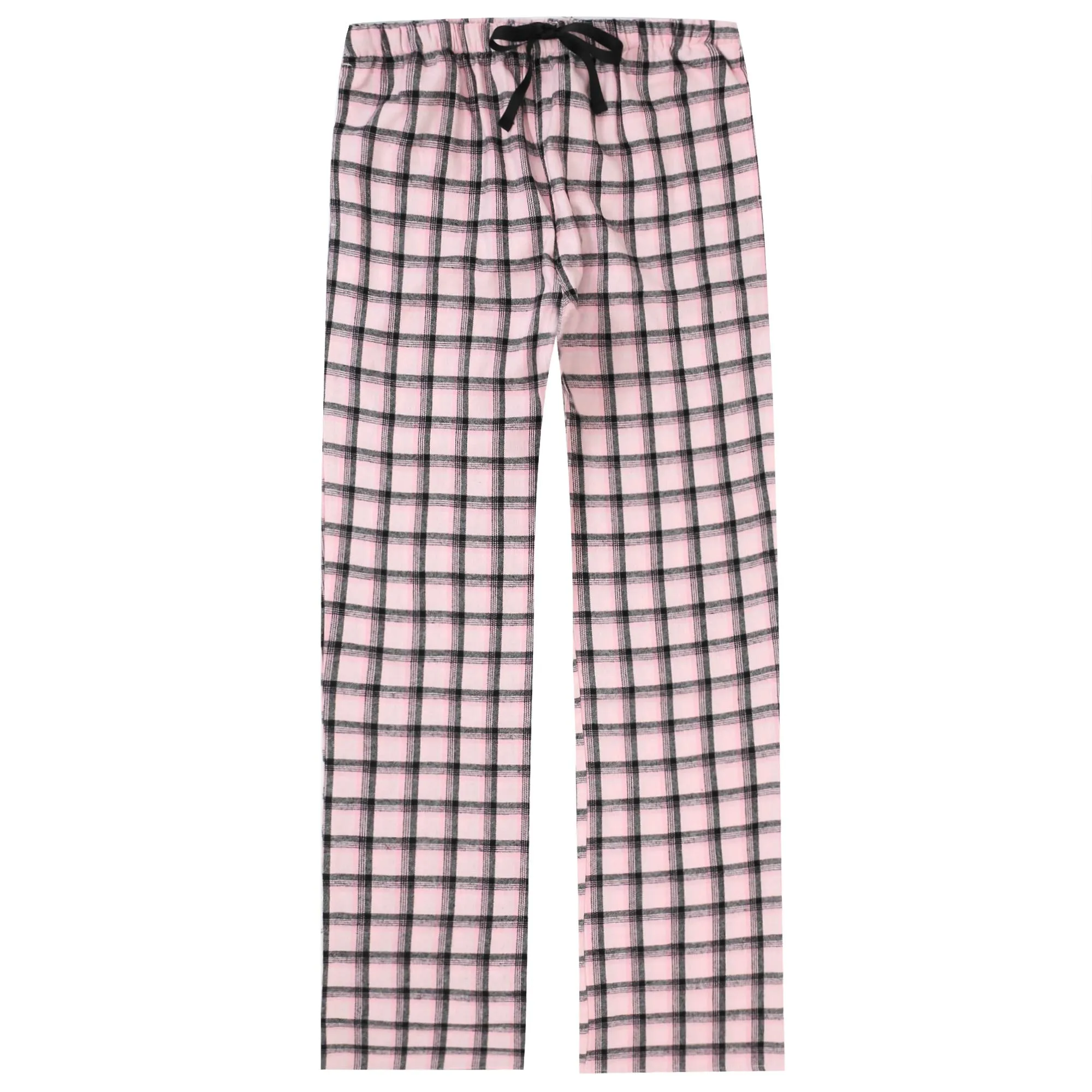 Womens 100% Cotton Lightweight Flannel Lounge Pants