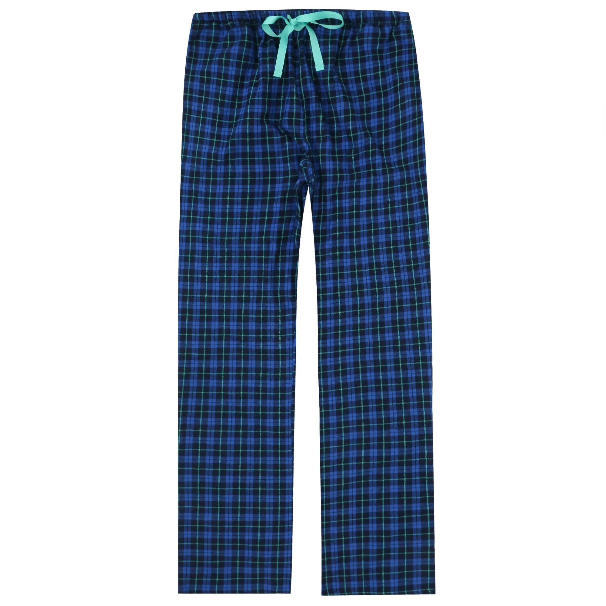 Womens 100% Cotton Lightweight Flannel Lounge Pants