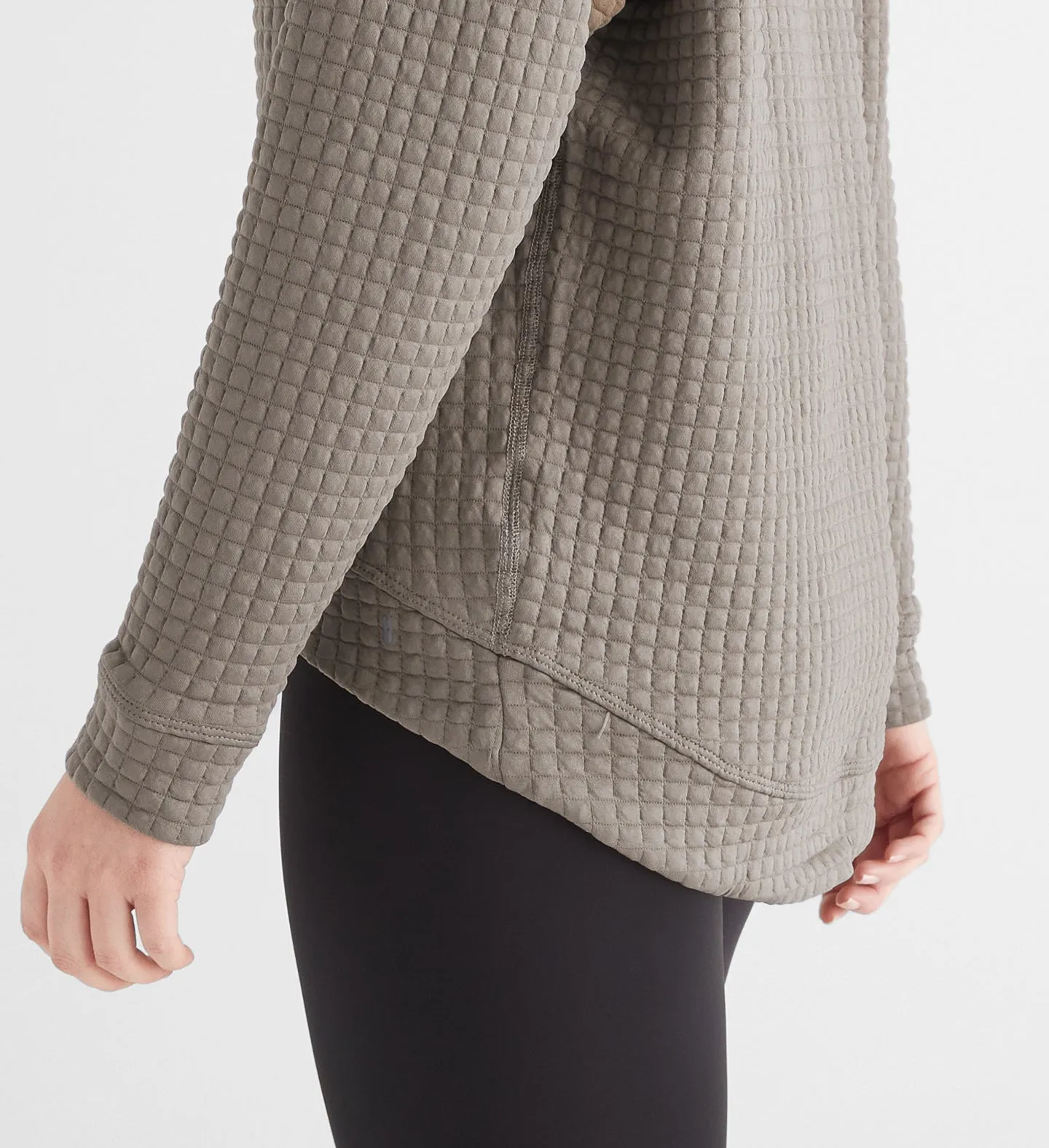 Women's Quilted Crew Pullover