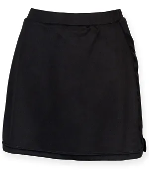 Womens skort with wicking finish | Black