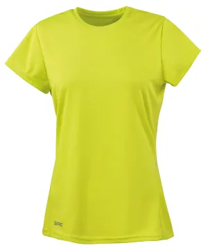 Womens Spiro quick-dry short sleeve t-shirt | Lime Green